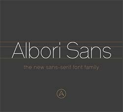 纤细秀气的英文字体：Albori Sans-Serif